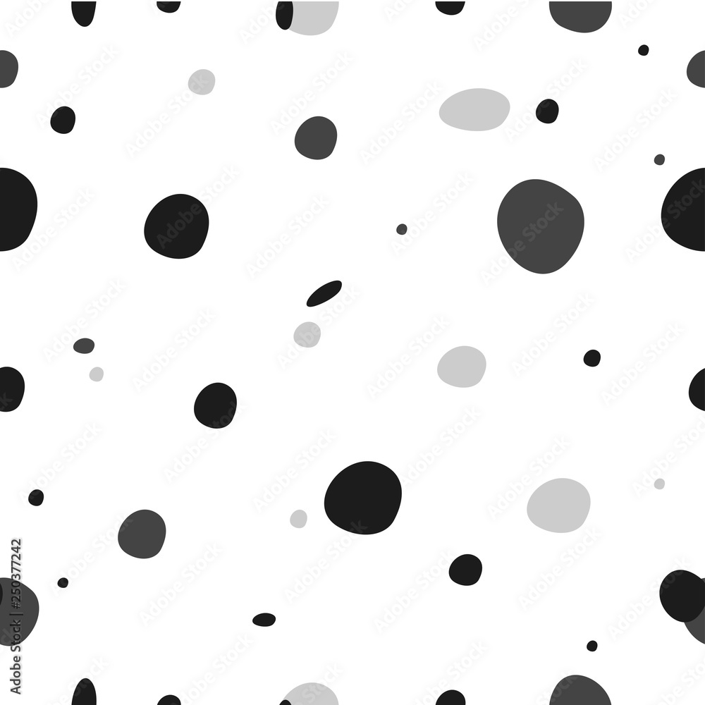 Modern seamless dots doodle pattern, vector abstract background. Modern seamless dots doodle pattern, vector abstract background.