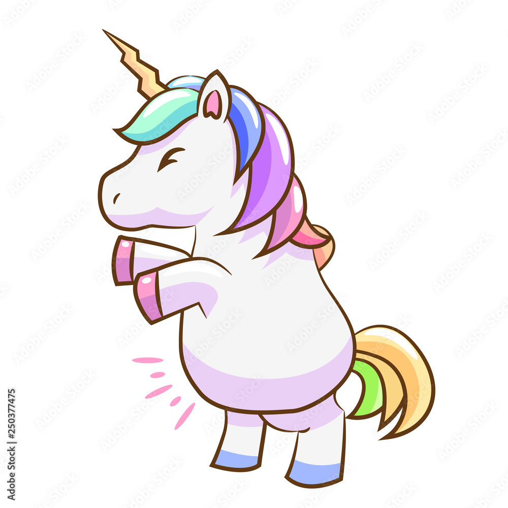 unicorn clipart cartoon Stock Vector | Adobe Stock