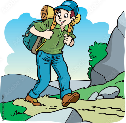 Mountaineer, mountaineering sport lifestyle concept