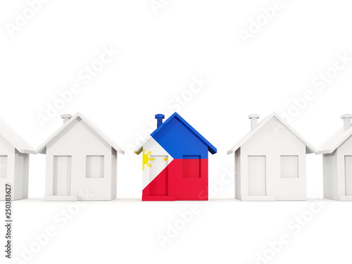 House with flag of philippines