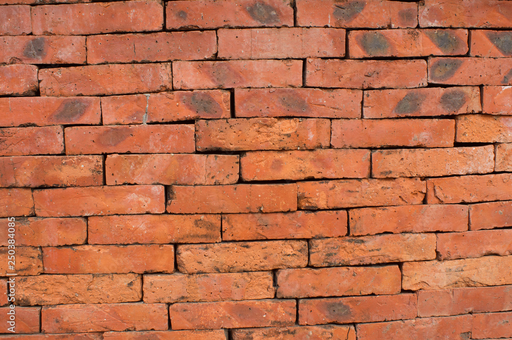 Red brick background Red brick background