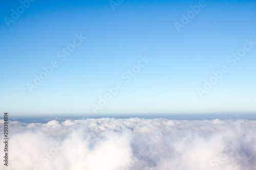Sky and fog on winter season.