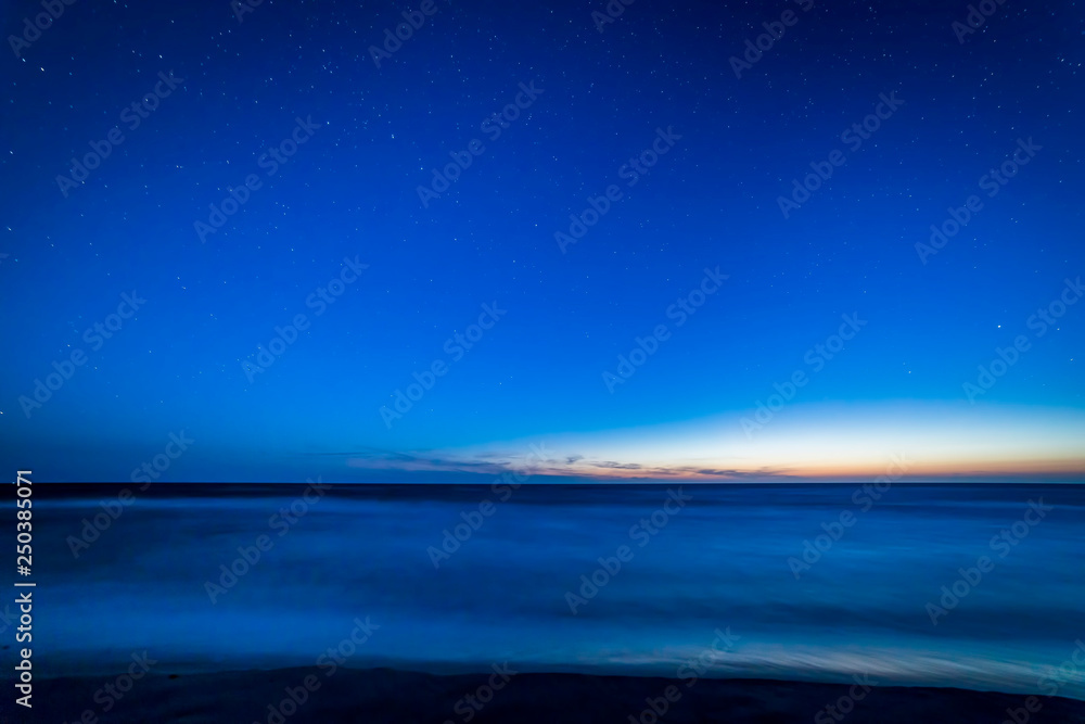 Baltic sea after sunset