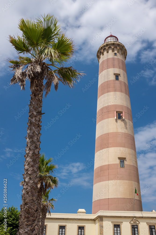 Farol da Praia da Barra lighthouse, Aveiro, Portugal