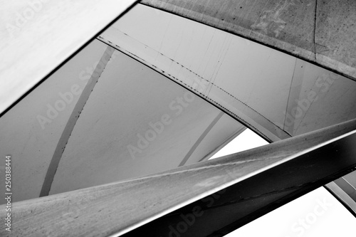 fabric tensile roof - monochrome