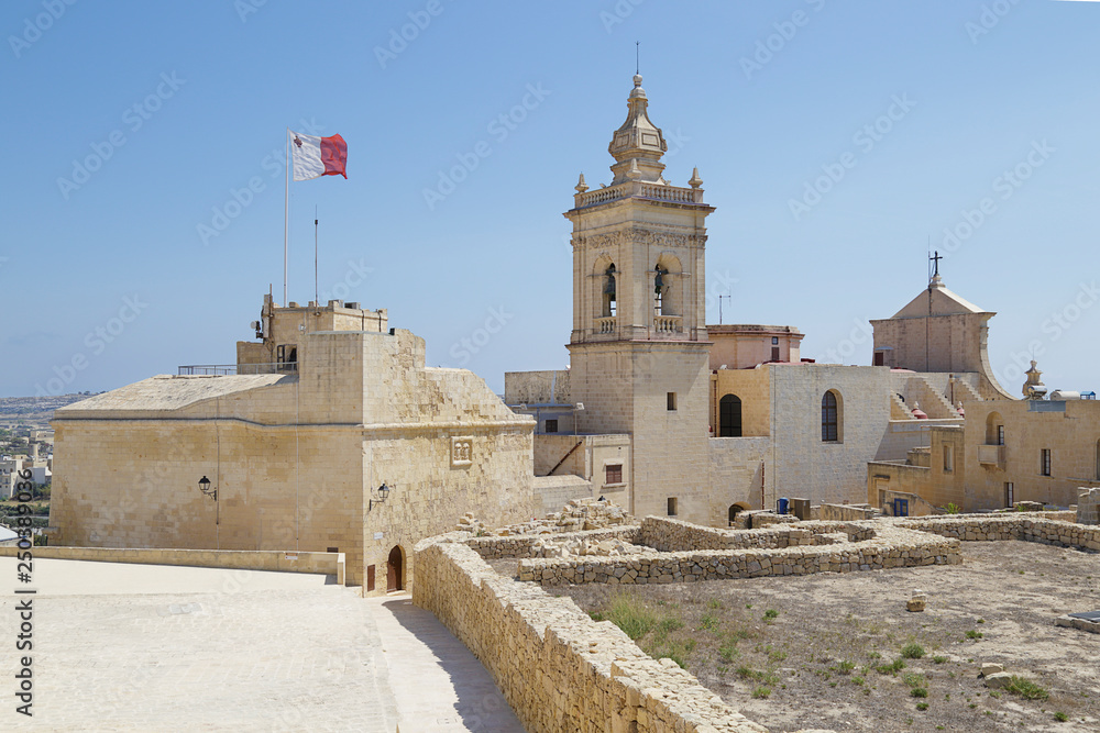 Saint Michael bastion located in  Rabat Citadel, Victoria, Gozo, Malta