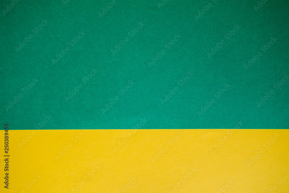 Fototapeta premium Textured green and yellow design paper.