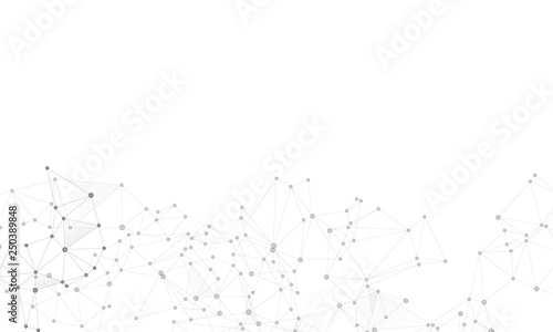 Block chain global network technology concept.