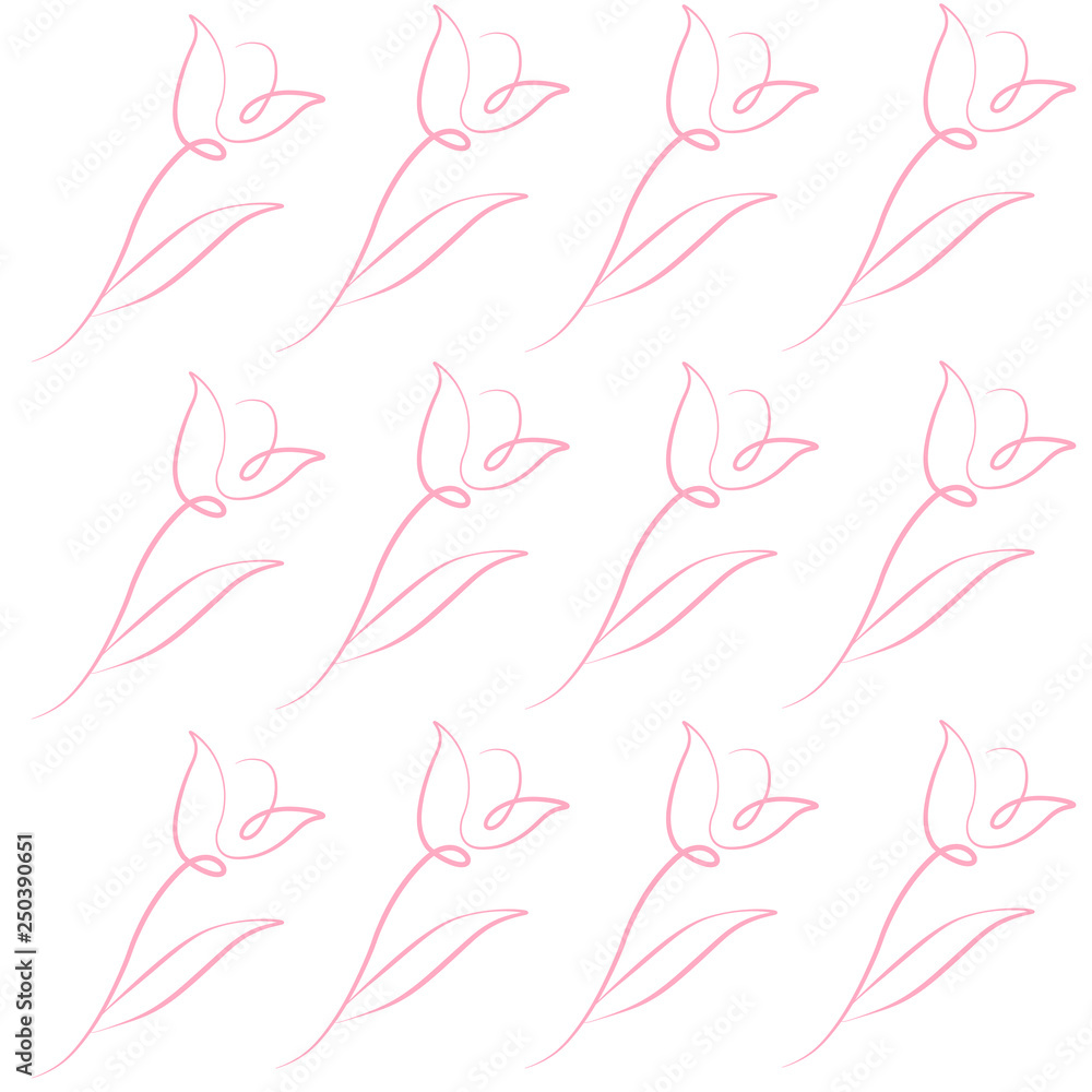 Tulip spring pattern Tulip spring pattern