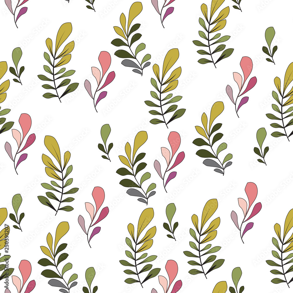 Texture with flowers and plants. Floral ornament. Original flowers pattern. Texture with flowers and plants. Floral ornament. Original flowers pattern.