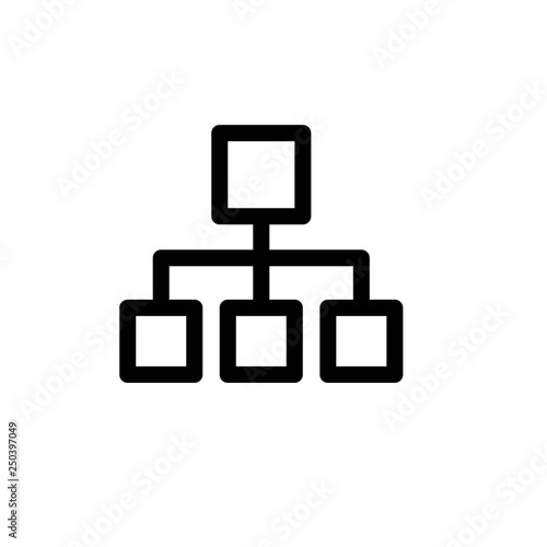 diagram outline vector icon