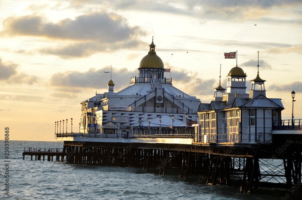 Nice view of the pier in sunrising light
