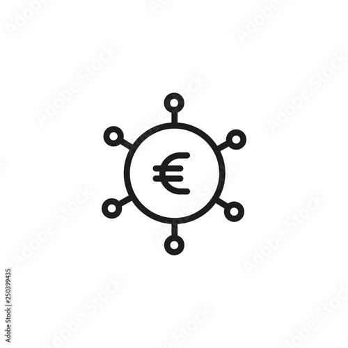 Revenue streams line icon