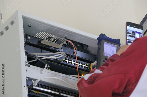 Maintenance fiber at it center control photo