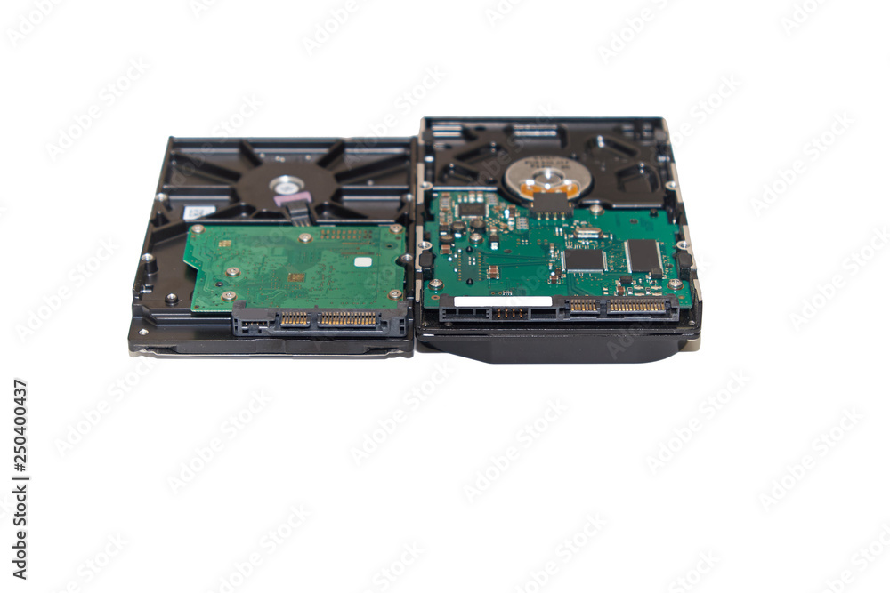 two HDD on a white background two HDD on a white background