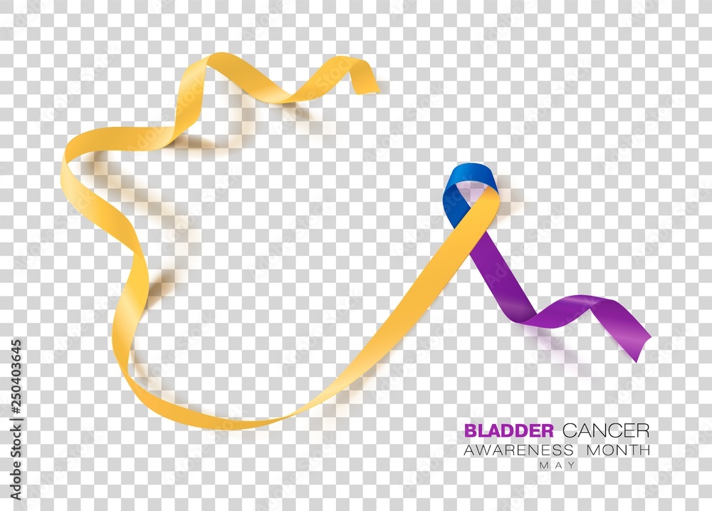 Bladder Cancer Awareness Month. Marigold And Blue And Purple Color ...