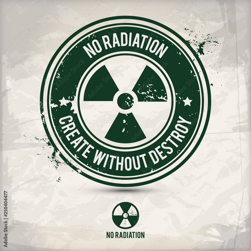 alternative no radiation stamp containing two environmentally