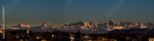 swiss alpine panorama from bern