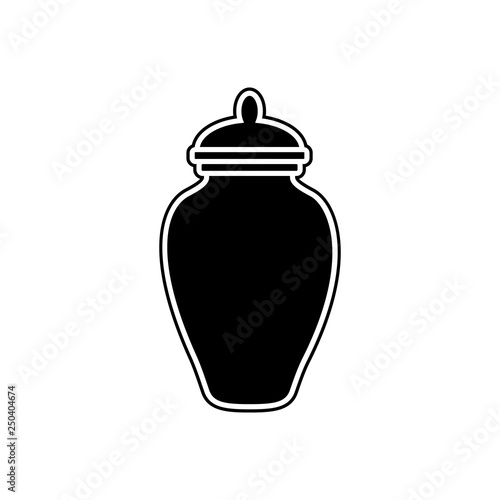 urn of ashes  icon. Element of Cityscape for mobile concept and web apps icon. Glyph, flat icon for website design and development, app development