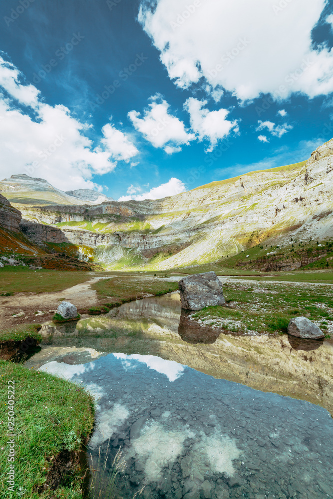 View of Circo de Soaso, Ordesa National Park, Aragon. Pyrenees View of Circo de Soaso, Ordesa National Park, Aragon. Pyrenees