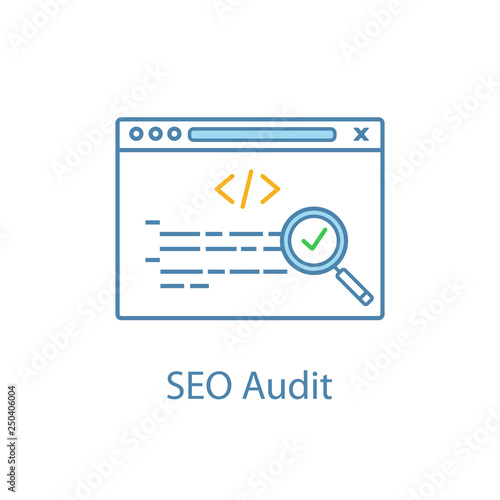SEO audit color icon