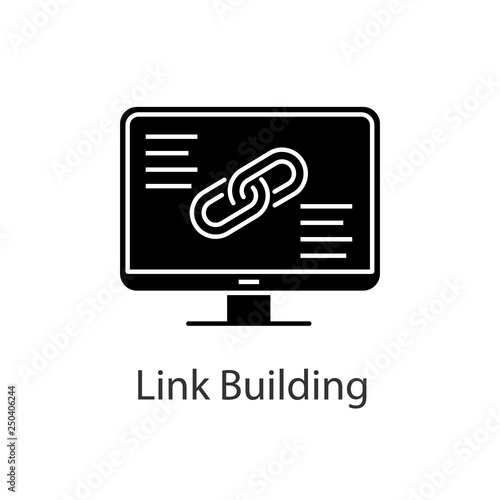 Link building glyph icon