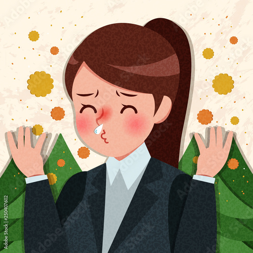 hay fever concept