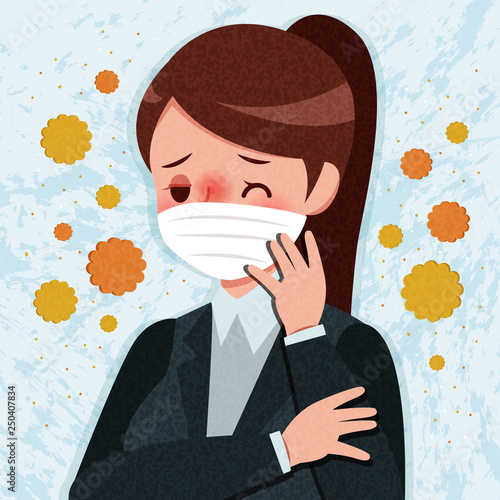 hay fever concept