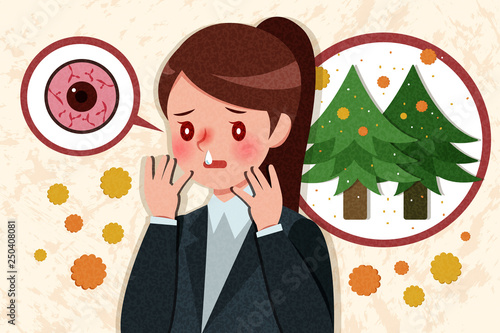hay fever concept