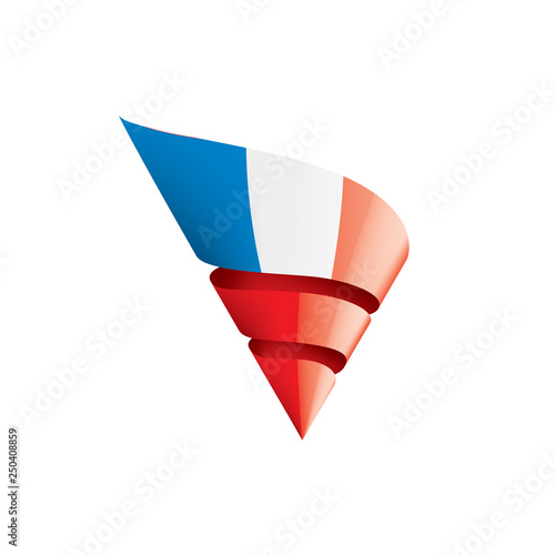 France flag, vector illustration on a white background. Free Download France flag, vector illustration on a white background. - GFXLoad
