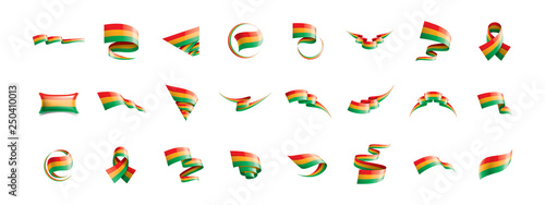 Bolivia flag, vector illustration on a white background.