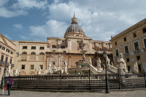 Pretoria fountain, Palermo, Sicily, Italy