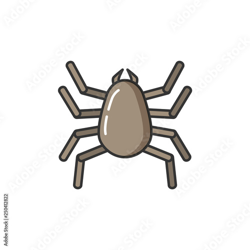 Allergy allergic reaction of human body to bug isolated icon vector. Insect parasite causing health problems and sensitivity of human body to bite