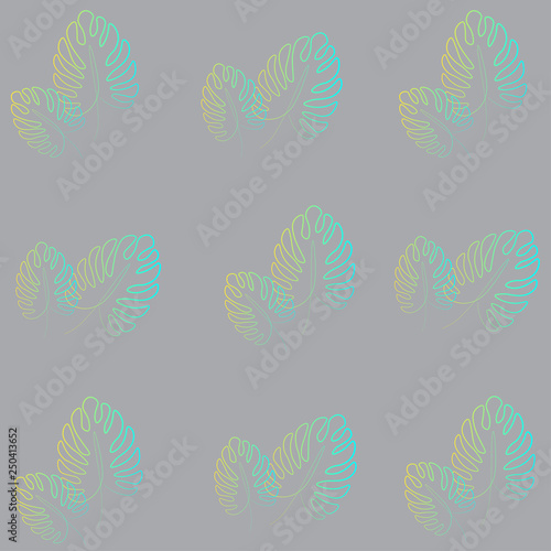 Beautiful palm leafs pattern vector illustration