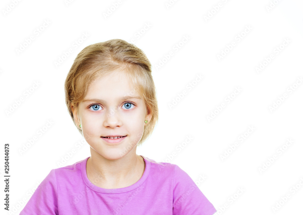 Portrait of attractive beautiful young blonde girl with blue eyes Portrait of attractive beautiful young blonde girl with blue eyes