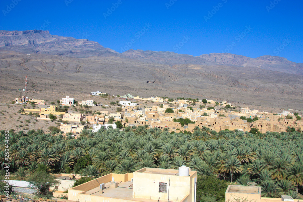 The beautiful skyline of Oman Nizwa
