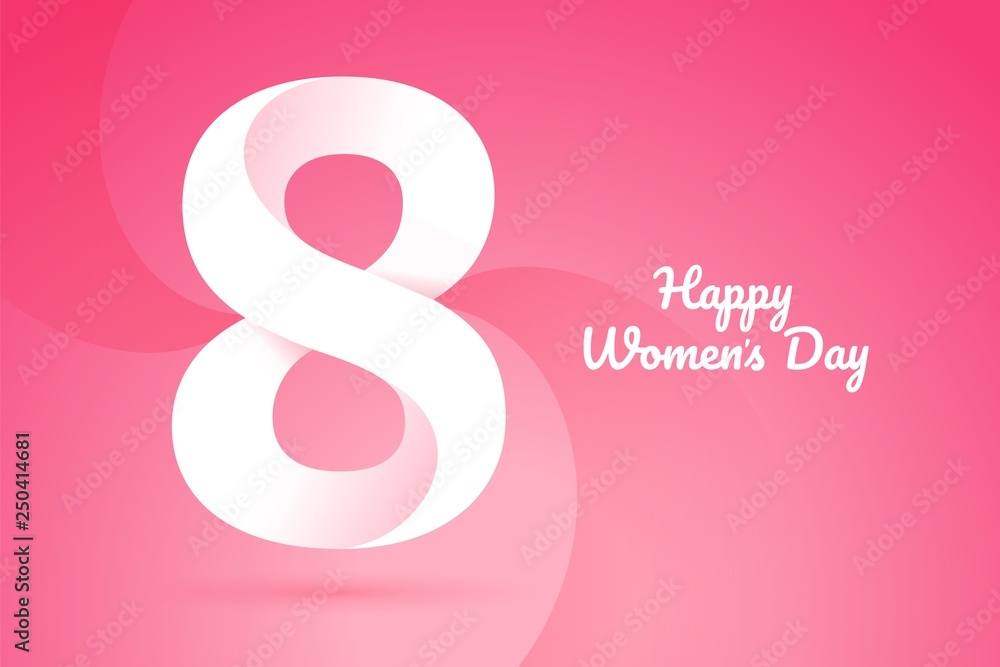 International women's day poster. 8 march 3d illustration. Eps10 vector illustration. International women's day poster. 8 march 3d illustration. Eps10 vector illustration.