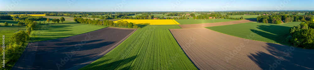 Landschaft in Deutschland aus der Luft