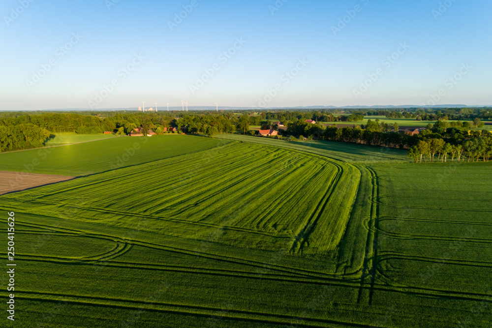 Fototapeta premium Landschaft in Deutschland aus der Luft