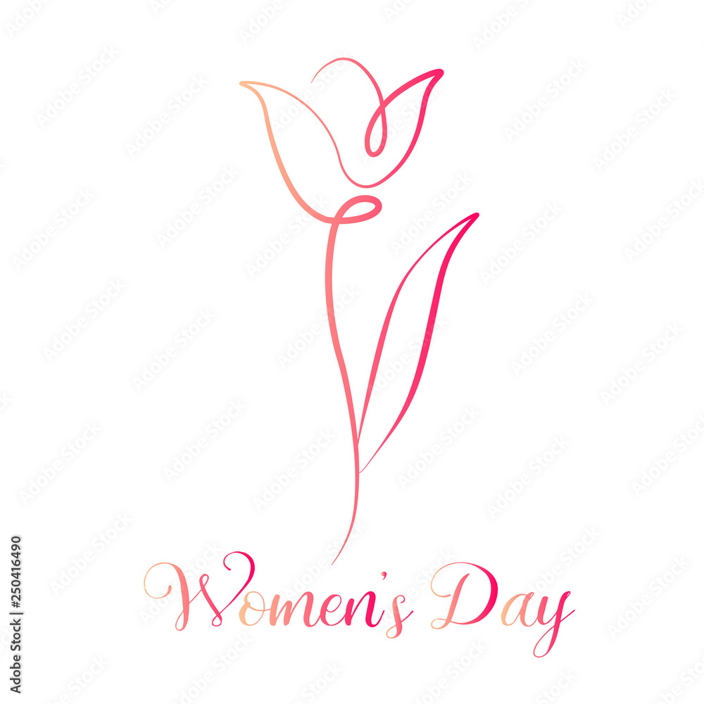 Happy women's day vector illustration