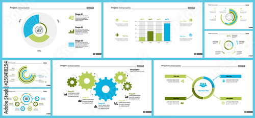 Business inforgraphic design set for strategy concept