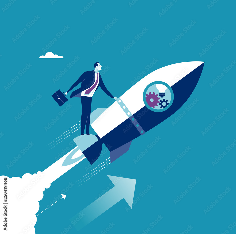 Start up. Starting business. Concept illustration. Start up. Starting business. Concept illustration.