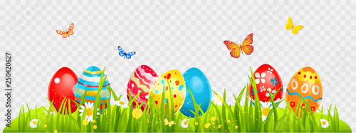 Easter eggs and batterflies