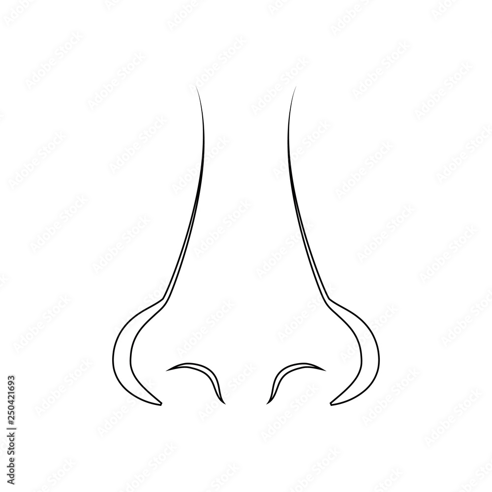 human nose icon. Element of Human parts for mobile concept and web apps icon. Outline, thin line icon for website design and development, app development human nose icon. Element of Human parts for mobile concept and web apps icon. Outline, thin line icon for website design and development, app development
