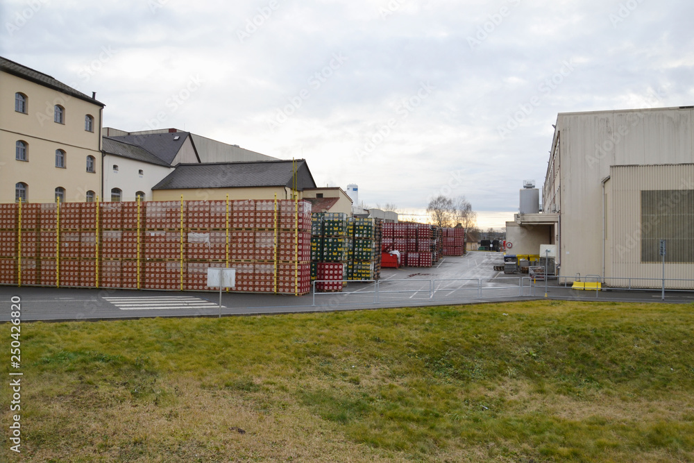 Fototapeta premium Krushovits, Czech Republic beer factory