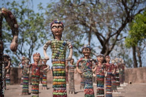 Fotografi Rock Garden of Chandigarh, India