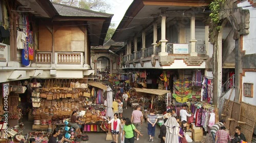 View of a street market in Bali, Indonesia