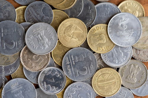 Indian Currency Coins Background