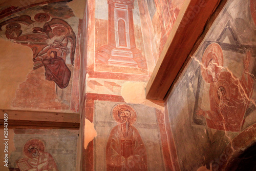 Bild auf Leinwand The interior of the Church of the Transfiguration on Ilyin Street in Veliky Novg