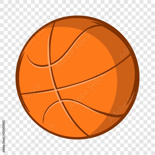 Basketball ball icon in cartoon style isolated on background for any web design  © ylivdesign